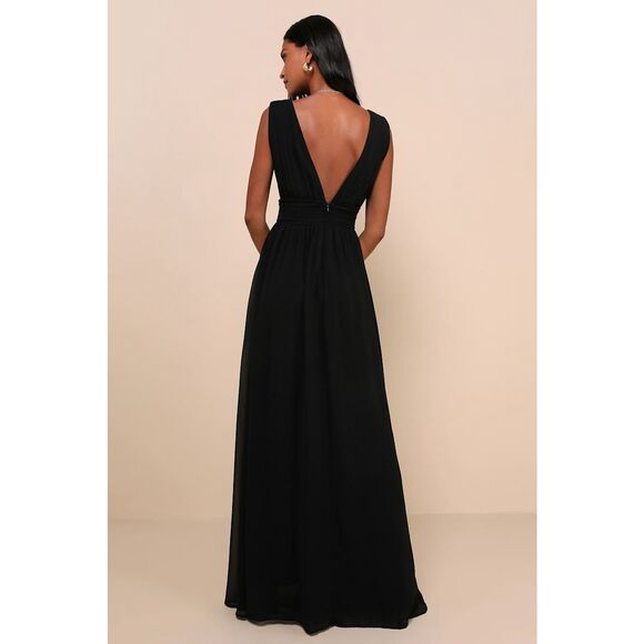 Lulus Heavenly Hues Black Maxi Dress - Picture 2 of 9